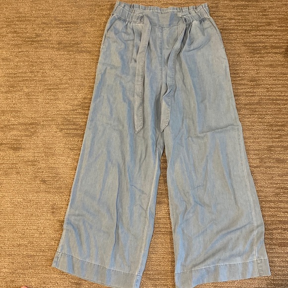 Pants - Denim tie pants
